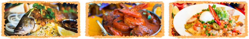 IndiMex Dinner Menu Items