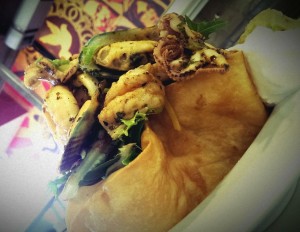 IndiMex Seafood Tostada
